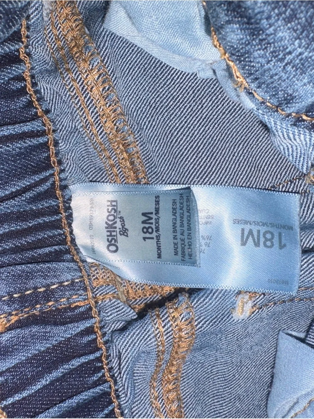 OshKosh B'gosh Twin Pack Denim Jeans in Medium and Dark Blue
